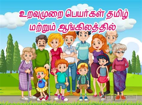 உறவுமுறை பெயர்கள் in English .